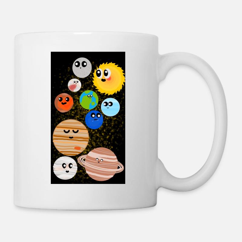 Cute Planets - Tasse - Weiß