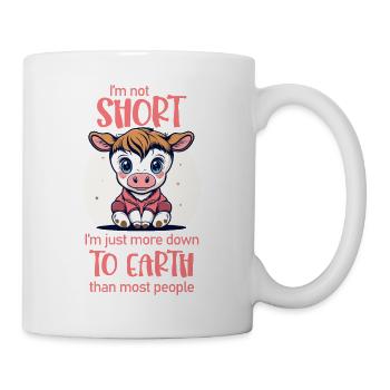 I'm not short. - Cow lovers - Mug - white - Right