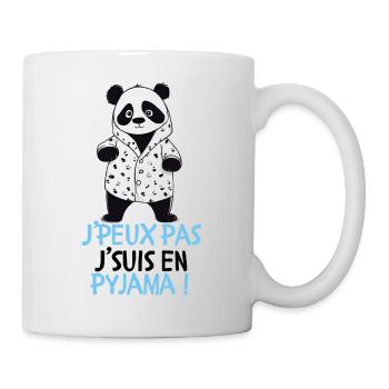 Je peux pas je suis en pyjama - Mug blanc - blanc - Droite