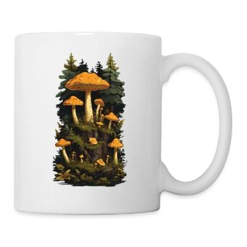 Retro Chanterelles Mushroom Picker Dream Mushroom Design - Mug blanc - blanc - Droite