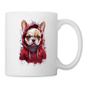 Dog cute bulldog cute mastiff cool - Mug - white - Right