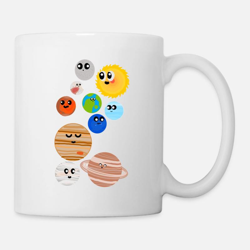 Cute Planets - Tasse - Weiß