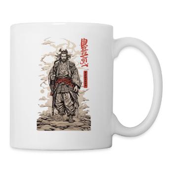 Retro Samurai Vintage Kanji Movie Poster Art - Mug - white - Right