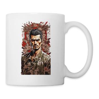 Retro Japan Straßenmacht Design im Vintage Stil - Tasse - Weiß - Rechts