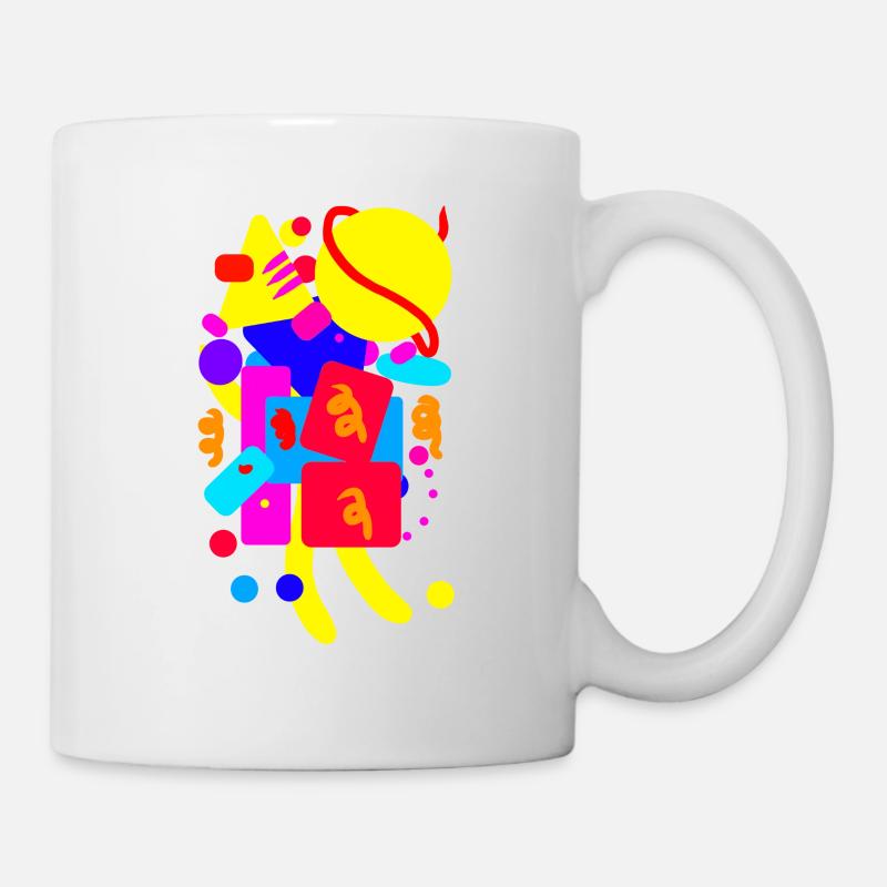 80s Design - Tasse - Weiß
