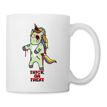 Halloween Trick or Treat Licorne Einhorn - Mug blanc - blanc - Droite