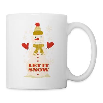 Cute Christmas Holiday Pattern - Tasse - Weiß - Rechts