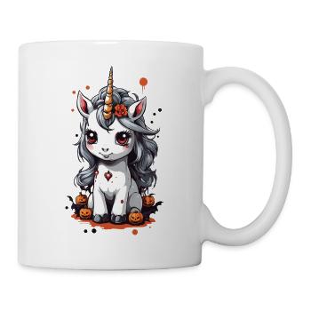 Süßes Halloween Einhorn Grusel und Magie - Tasse - Weiß - Rechts