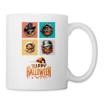 Break Free: Dynamic Halloween Quad on Premium Tees - Mug - white - Right