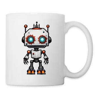 Robot / Machine / IA / Technologie / Mécanique - Mug blanc - blanc - Droite