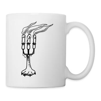Klauen-Kandelaber im Tat-Stil - Tasse - Weiß - Rechts