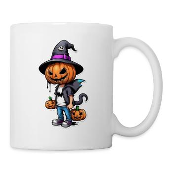 halloween - citrouille chapeau de sorciere manga - Mug blanc - blanc - Droite
