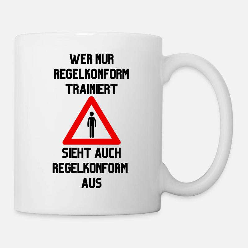 Regelkonformes Training - Tasse - Weiß