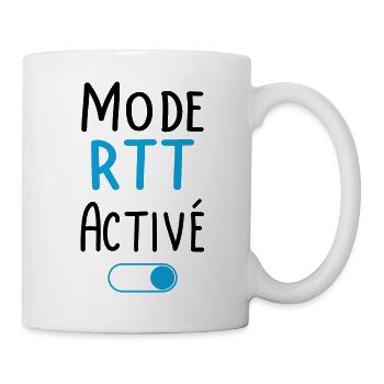 Mode rtt activé - Mug blanc - blanc - Droite