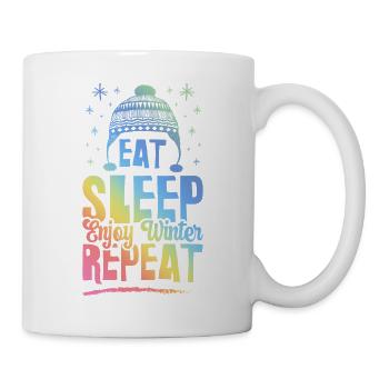 Eat Sleep Winter Repeat - Mug - white - Right