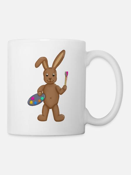 Mal Hase - Tasse - Weiß
