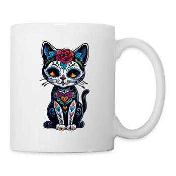 Cat Mexico - Dia de los Muertos - Mug - white - Right