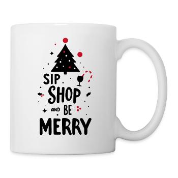 Sip Shop and Be Merry - Mug - white - Right
