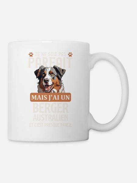Berger australien chien doux - Mug blanc - blanc