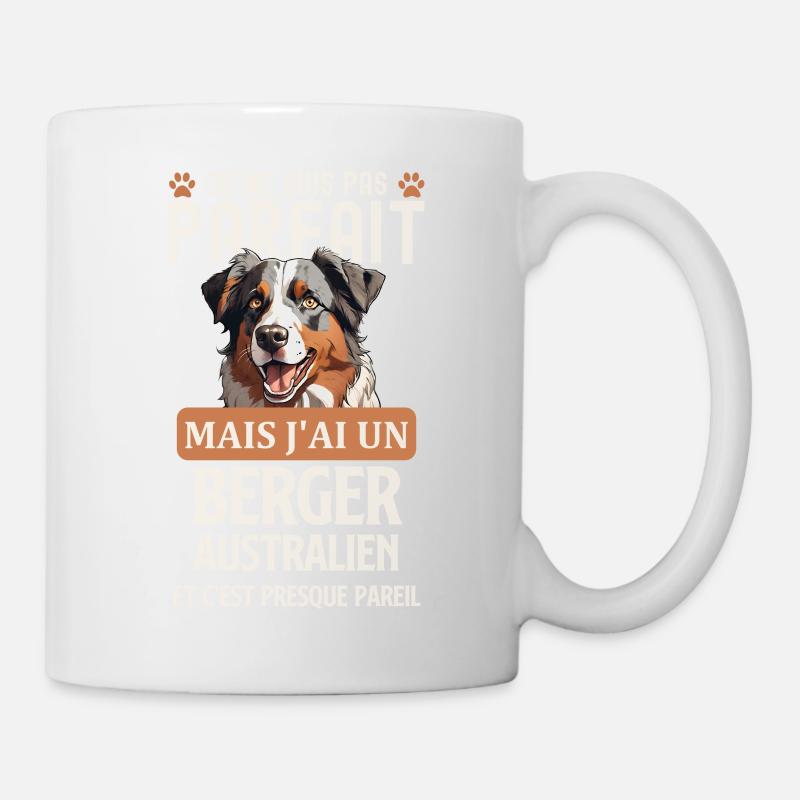Berger australien chien doux - Mug blanc - blanc