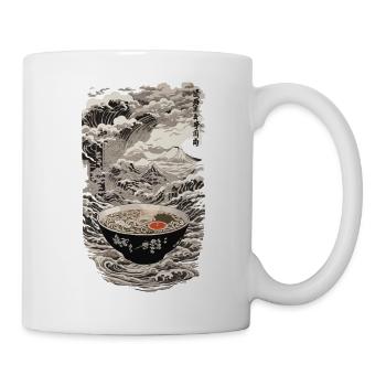 Ramen Ukiyo-e Kanji Retro Aesthetic Artwork - Mug - white - Right