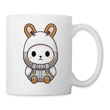 Bunny Winter Animal Cute Comic - Mug - white - Right