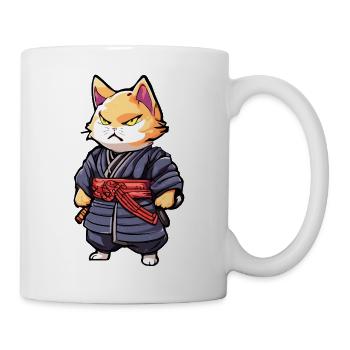 Samurai Cat #6 - Mug - white - Right