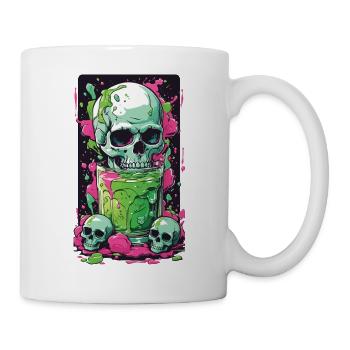 Gothic Skull Weirdcore Gift Illustration - Tasse - Weiß - Rechts