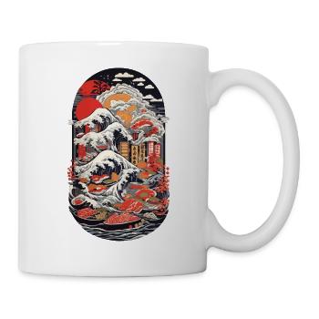 Masterful Sushi Ukiyo-e Kanagawa Retro Art - Mug - white - Right