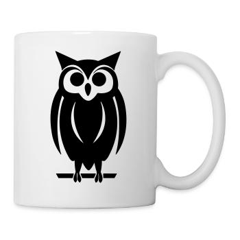 Petite chouette - Mug blanc - blanc - Droite