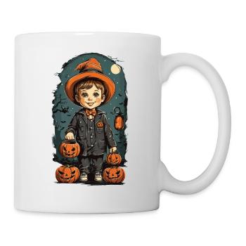 Rétro Halloween Kid Trick or Treat Design - Mug blanc - blanc - Droite