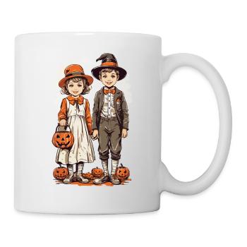 Vintage Trick or Treat Halloween enfants - Mug blanc - blanc - Droite