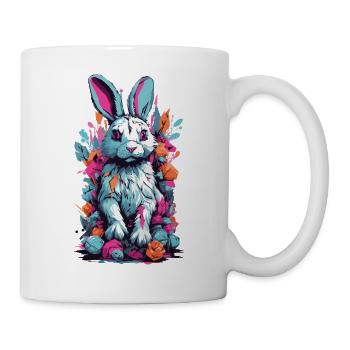 Gothic Kawaii Psycho Goth Bunny Pastel Unique - Tasse - Weiß - Rechts