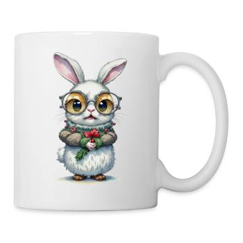 Christmas Rabbit - Mug - white - Right