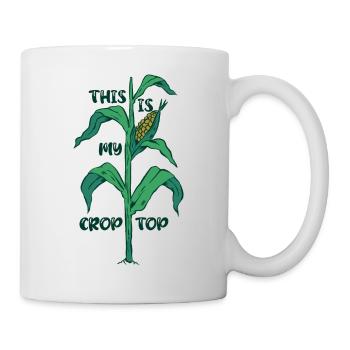 Citations agricoles drôles C’est mon agriculteur Crop Top - Mug blanc - blanc - Droite