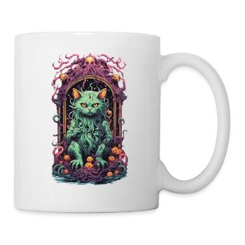 Occult Demons Cat Gothic Underworld Design - Mug - white - Right