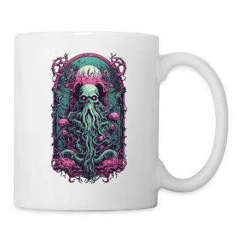 Occulte goule Kraken Monster Halloween Design - Mug blanc - blanc - Droite