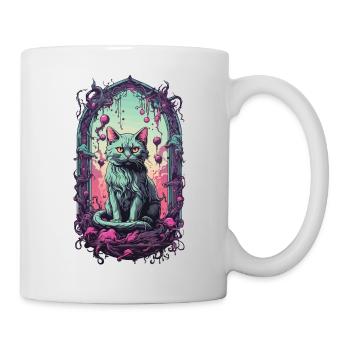 Gothic Halloween Cats Underworld Monster Design - Mug - white - Right
