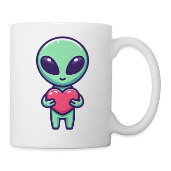 Außerirdische Liebe - Verliebt, Freundschaft und - Tasse - Weiß - Rechts