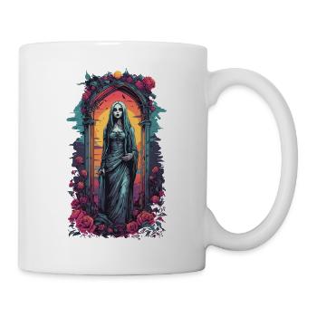 Okkult Gothic Aesthetic Retro Wave Streetwear - Tasse - Weiß - Rechts