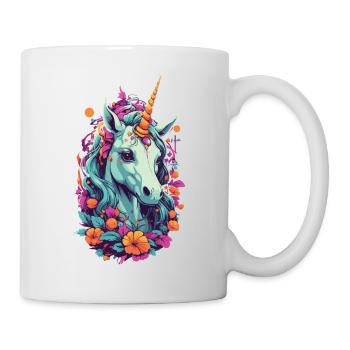 Magical Unicorn in Pastel Rainbow Colors - Mug - white - Right