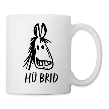 Hü Brid lachendes Pferd Hybrid - Tasse - Weiß - Rechts