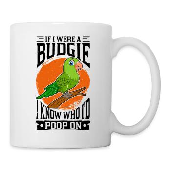 Papagei Sittich - Tasse - Weiß - Rechts