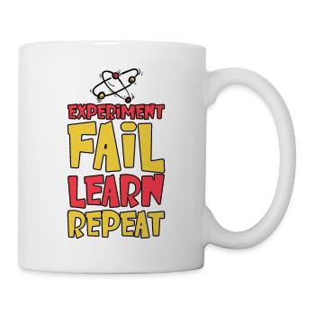 Expérimenter Échouer Apprendre Répéter 2 - Mug blanc - blanc - Droite
