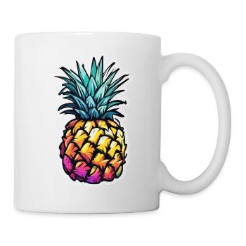 Fruit / Pineapple / Exotic / Tropical / Vitamins - Mug - white - Right