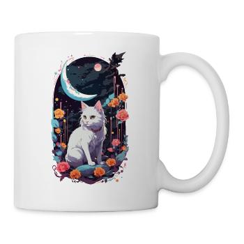 Mystical Night Cats Pastel Gothic Design - Mug - white - Right
