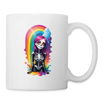 Halloween - Rock & Regenbogen - Tasse - Weiß - Rechts
