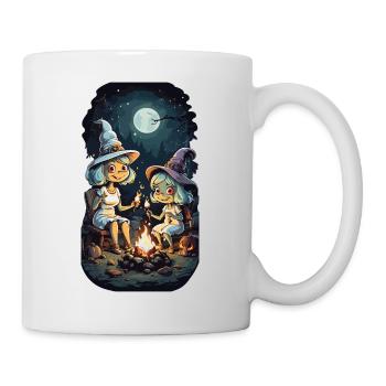 Drôles de sorcières feu de camp Halloween enfants - Mug blanc - blanc - Droite