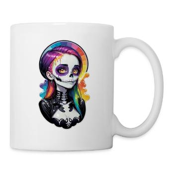 Halloween - Rock & Regenbogen - Tasse - Weiß - Rechts