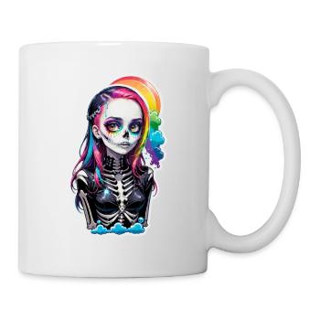 Halloween - Rock & Regenbogen - Tasse - Weiß - Rechts